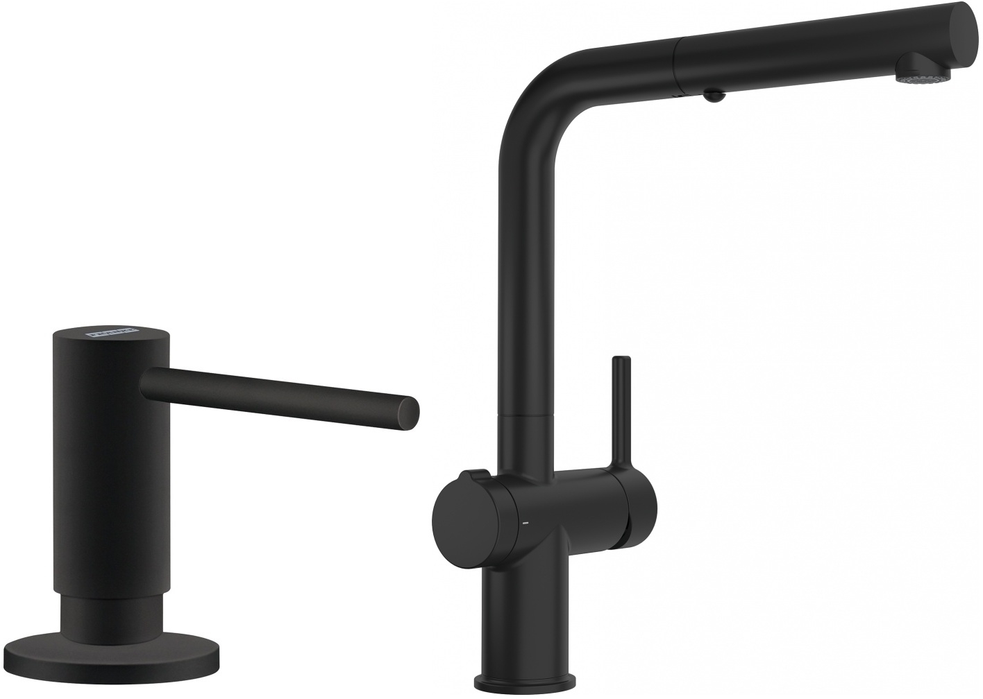Set Küchenarmatur Franke Active 115.0669.769, Flüssigkeitsspender Franke Active SM 119.0547.906