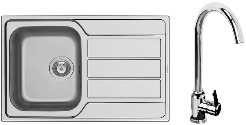 Pyramis Athena stahlspüle stahl/chrom 100 178 701L