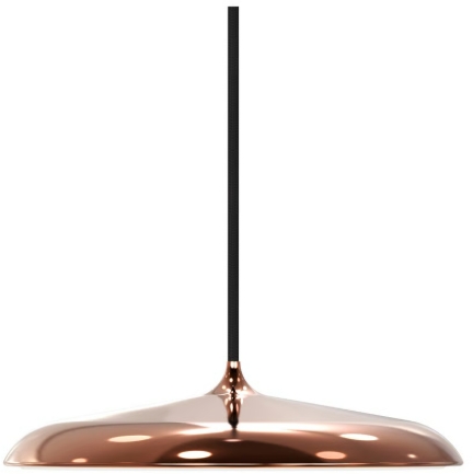 Nordlux Artist Pendelleuchte 1x14 W schwarz-kupfer 2420203030