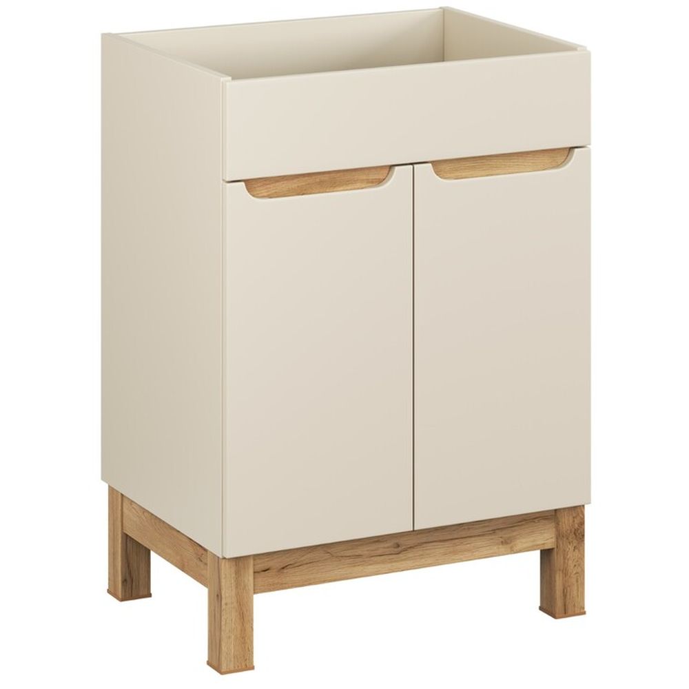 Comad Bali Cashmere Kabinett 60x46x84 cm Unterschrank stehend beige BALI CASHMERE 82-60-46-2D