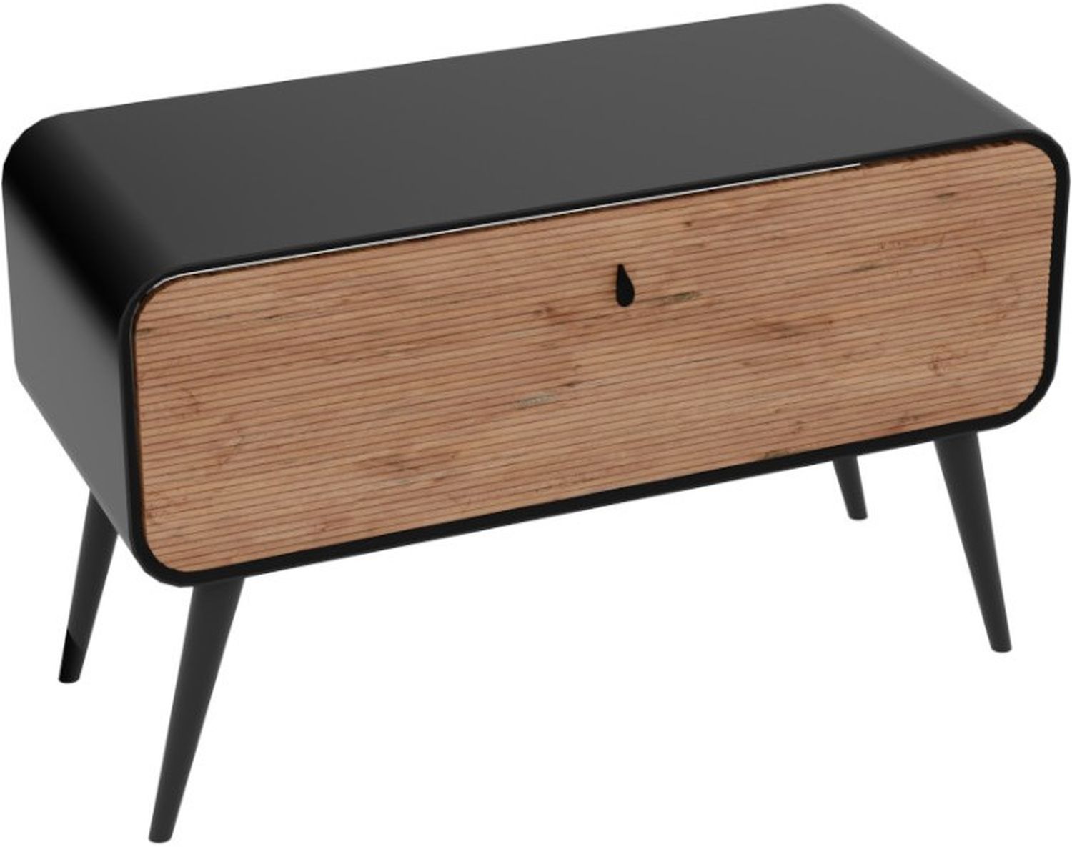 LaVita Augusta Kabinett 120x46x90 cm Unterschrank stehend schwarz-holz 5900378345404