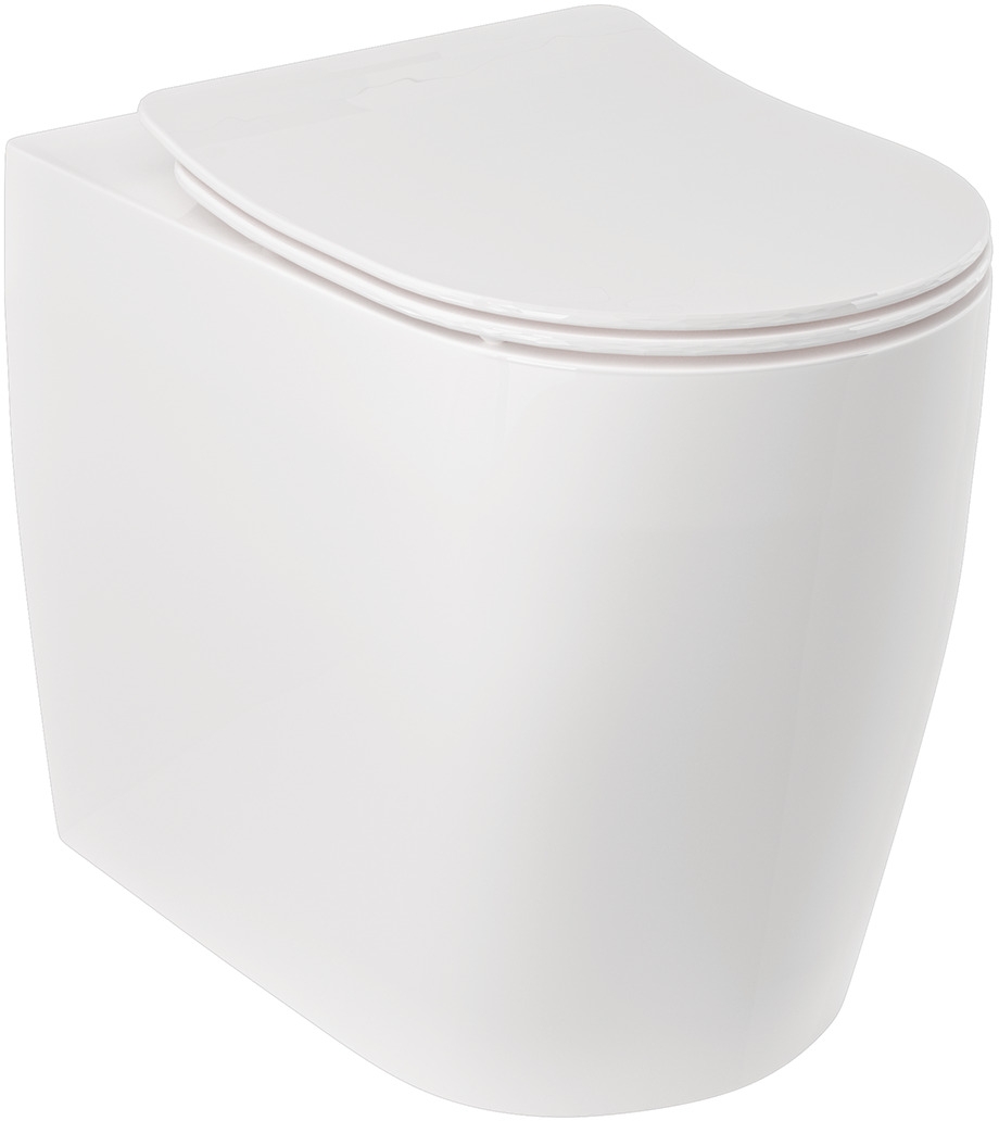 Kludi Resa R WC-Becken stehend Spülrandlos mit Wirbelspülung weiß Glanz 23WCB0443