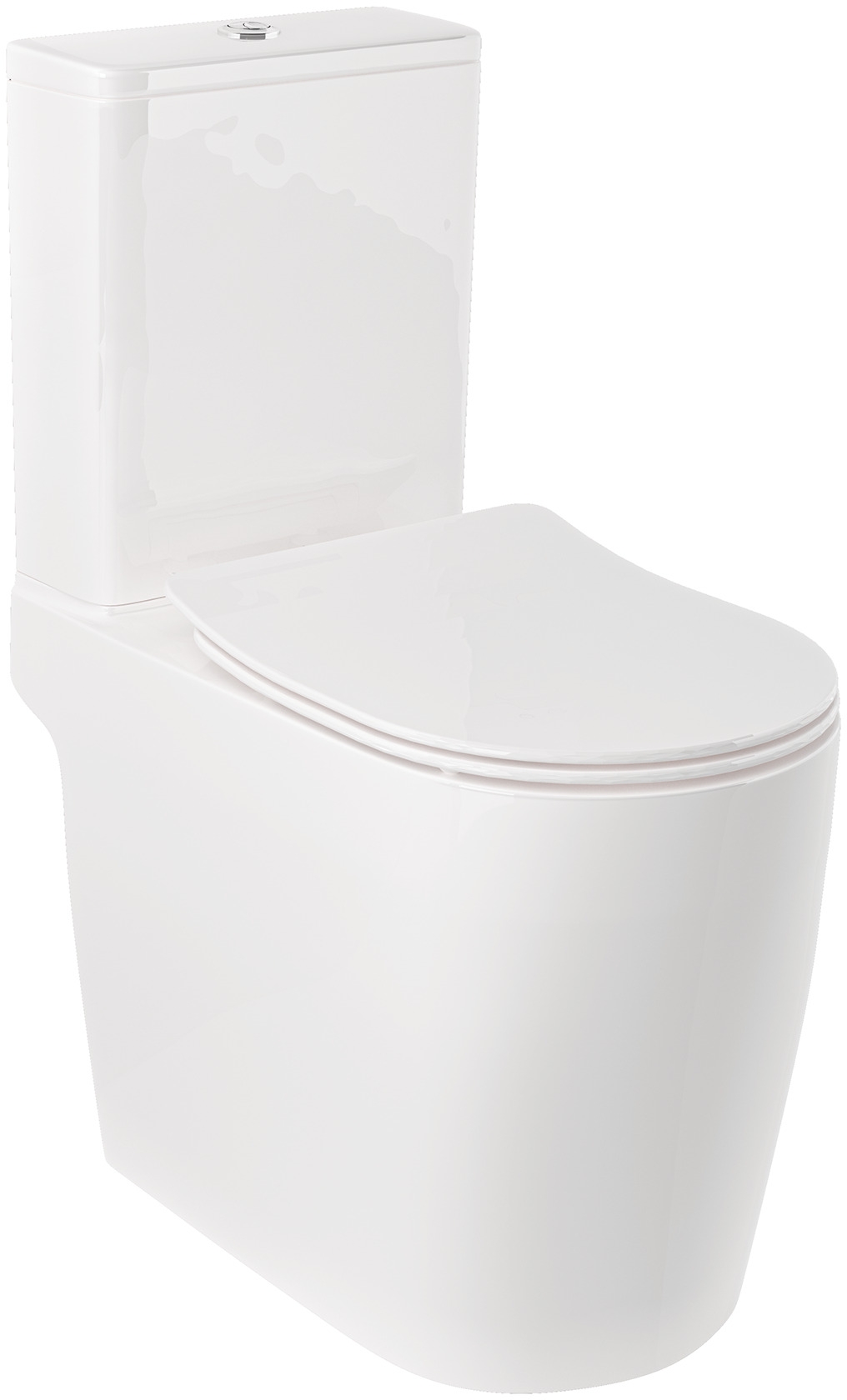 Kludi Resa R Kompakte Toilettenschüssel mit Wirbelspülung weiß 23WCB0543
