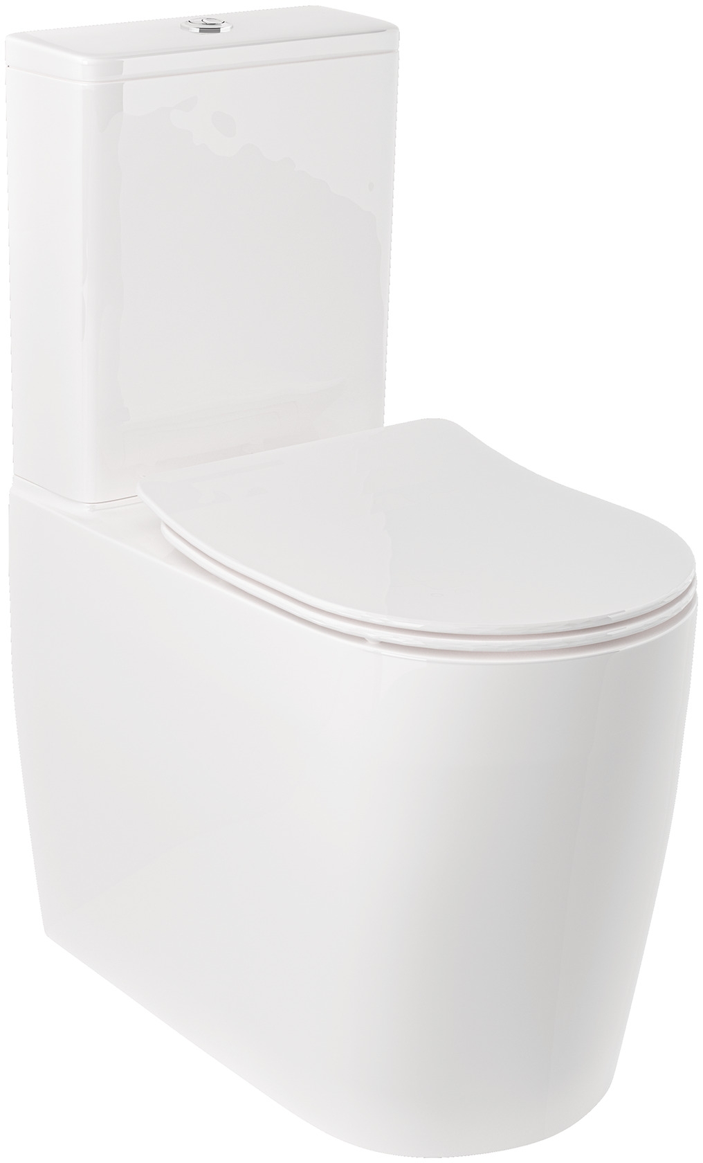 Kludi Resa R Kompakte Toilettenschüssel mit Wirbelspülung weiß 23WCB0643