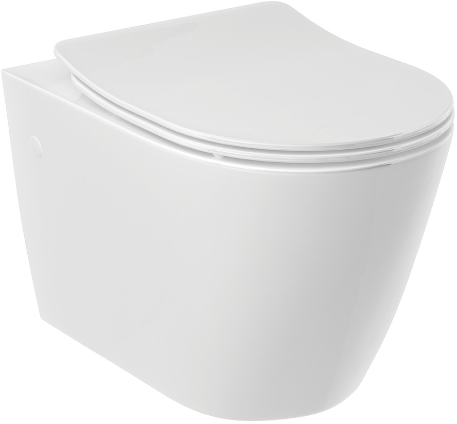 Kludi Resa R WC-Becken hängend Spülrandlos mit Wirbelspülung weiß Glanz 23WCW0243