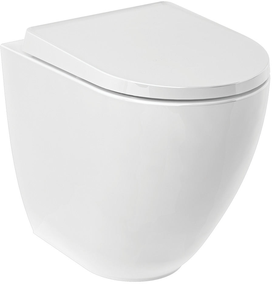 Kludi Resa D WC-Becken stehend Spülrandlos mit Wirbelspülung weiß Glanz 24WCB0443