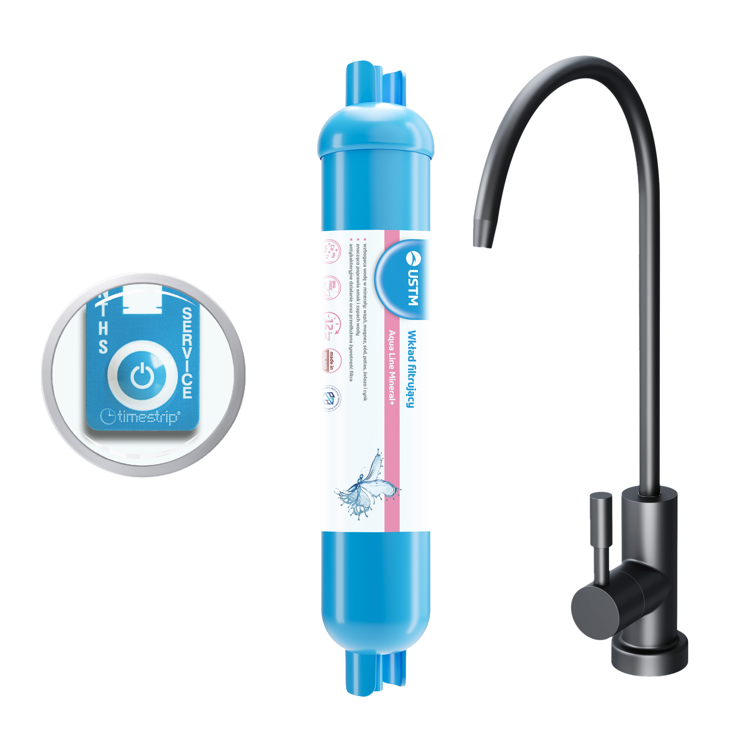 USTM Aqua Line Untertischfilter AQUALINEMINBLACKSTYLE