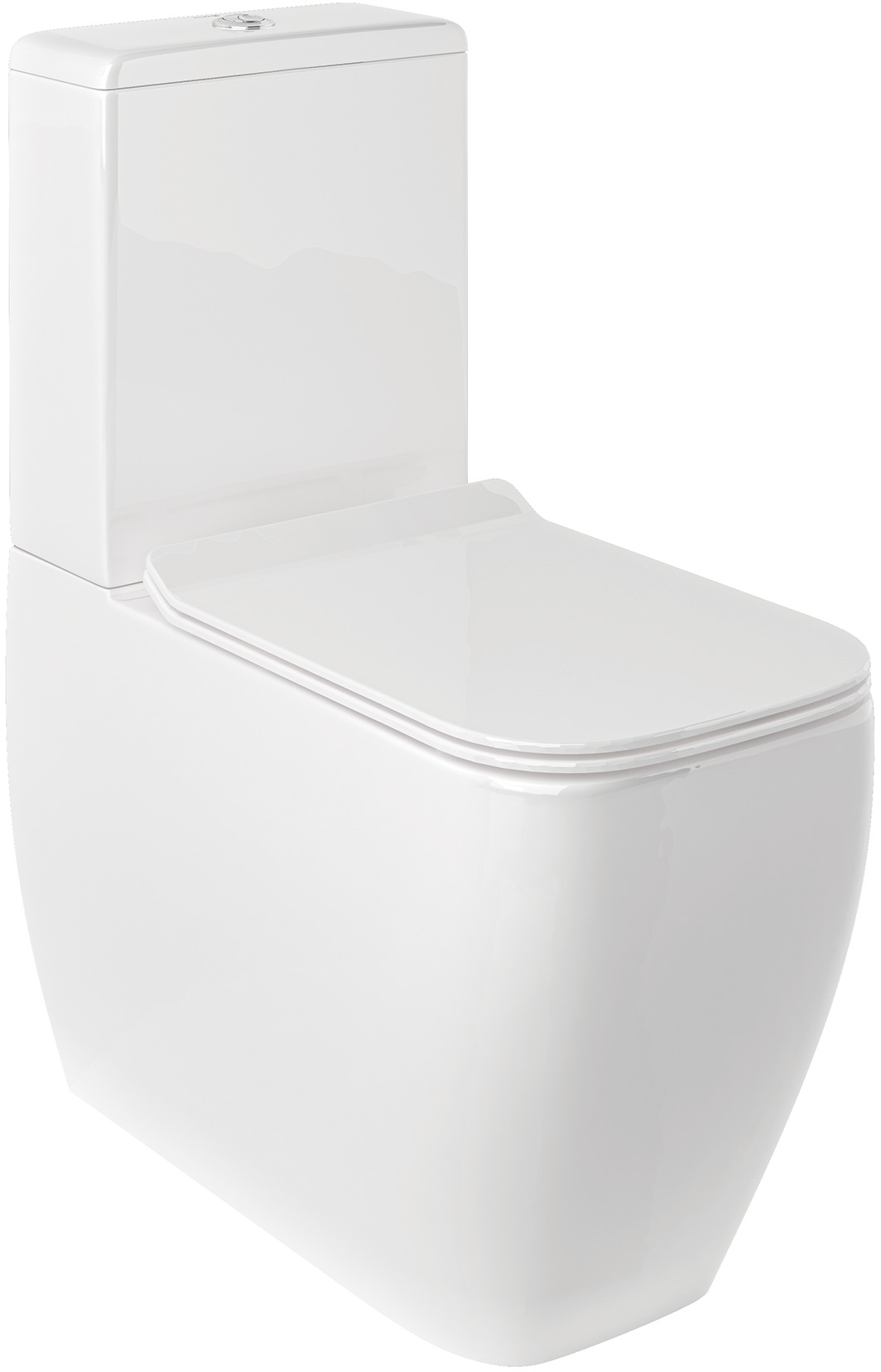 Kludi Resa C Kompakte Toilettenschüssel mit Wirbelspülung weiß 28WCB0543