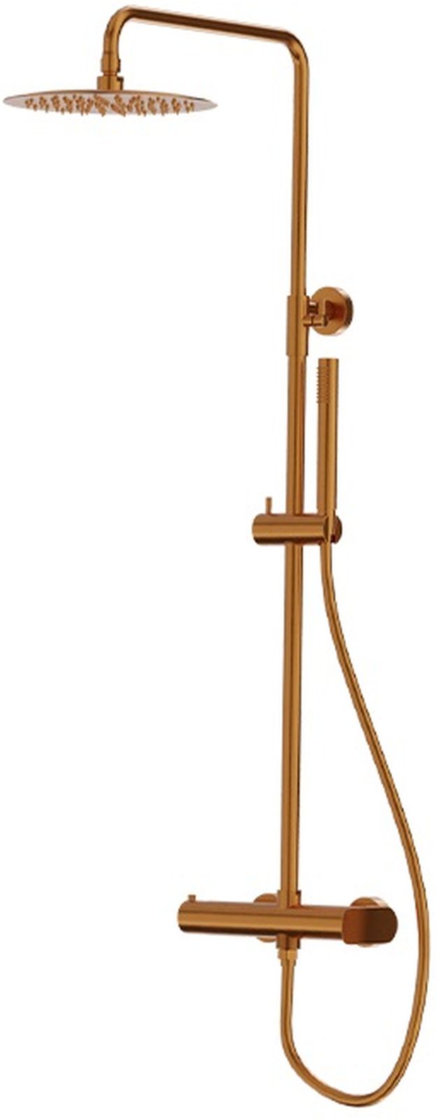 LaVita Spark Duschset Wandmontage mit Regenbrause kupfer 5900378342328