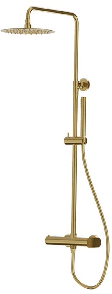 LaVita Spark Duschset Wandmontage mit Regenbrause gold 5900378342311