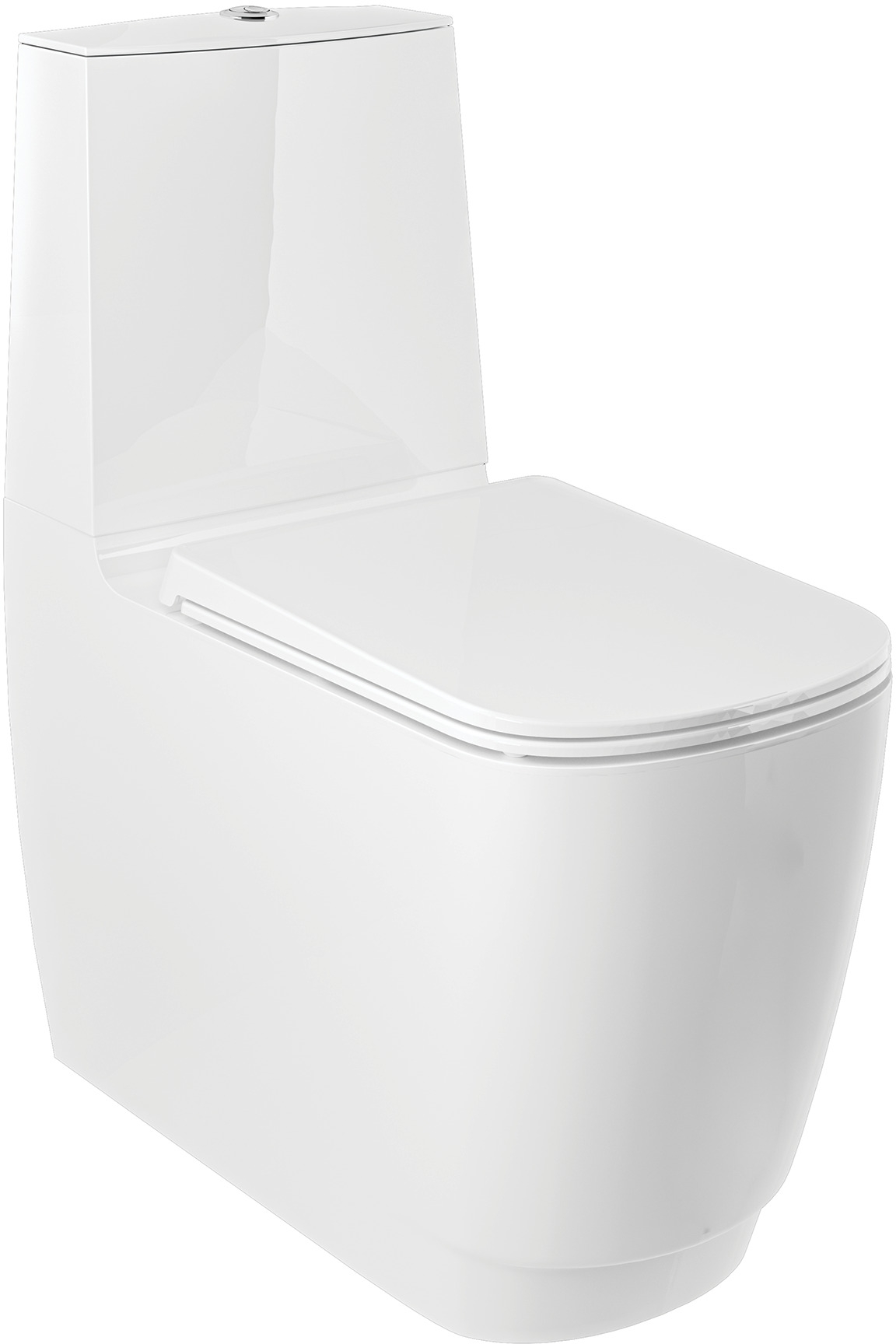 Kludi Resa S Kompakte Toilettenschüssel mit Wirbelspülung weiß 27WCB0143