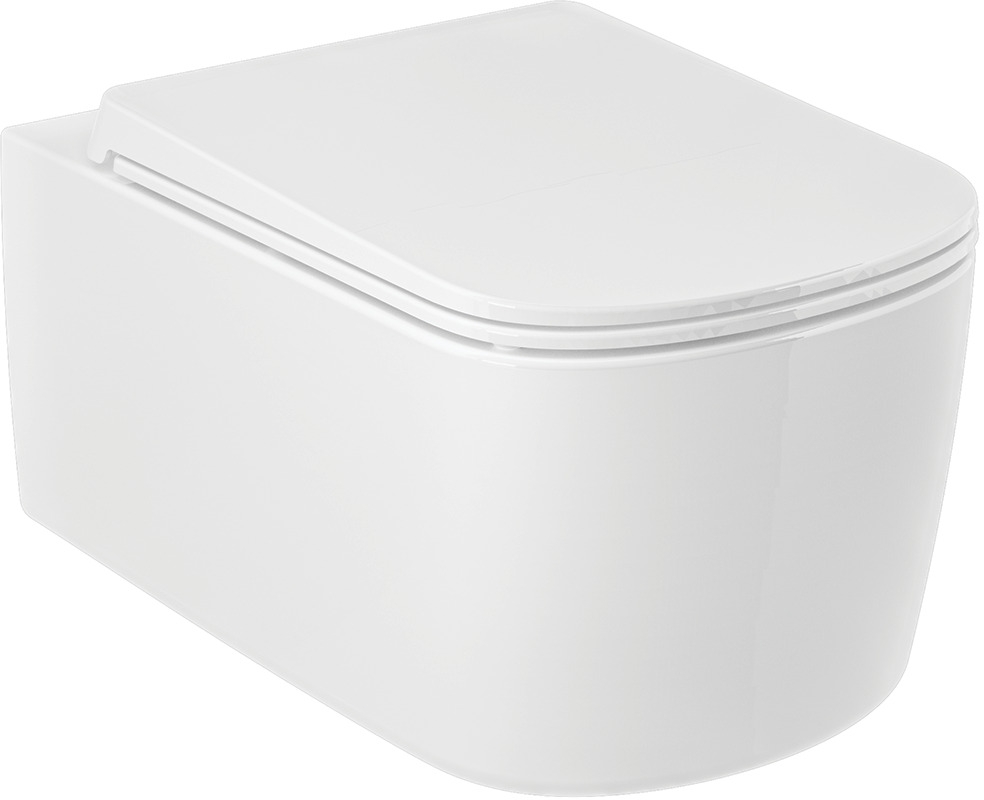 Kludi Resa S WC-Becken hängend Spülrandlos mit Wirbelspülung weiß Glanz 27WCW0143