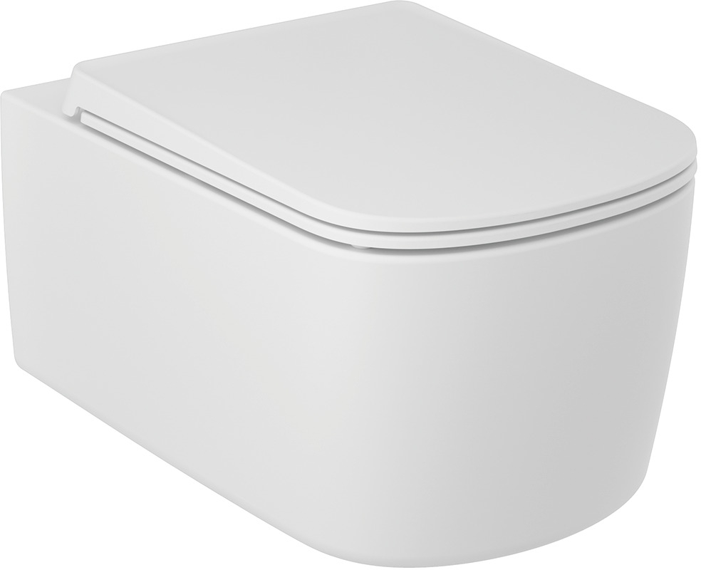 Kludi Resa S WC-Becken hängend Spülrandlos mit Wirbelspülung weiß Matte 27WCW0153