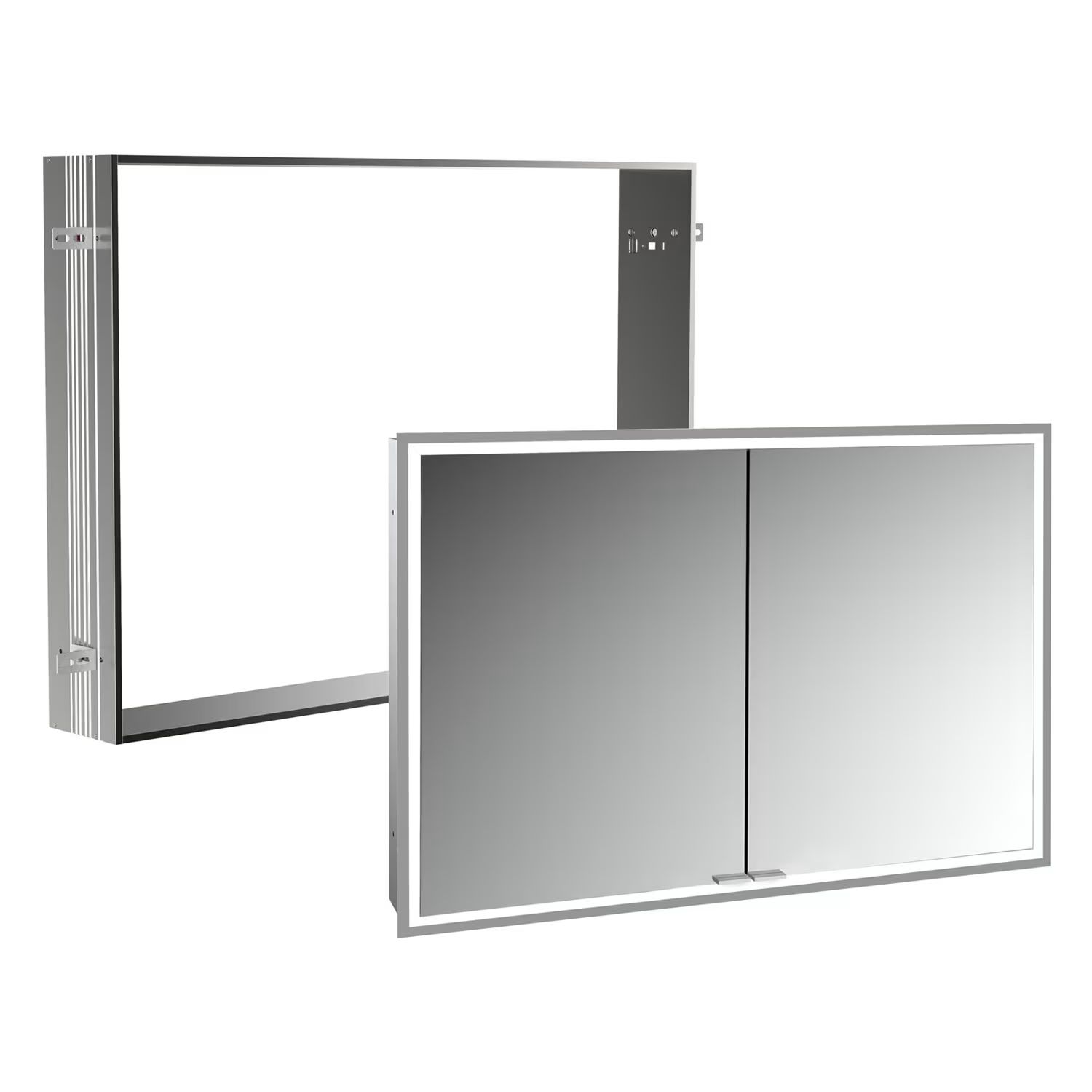 Set Kabinett Kronenbach Cube 2.0 KB100206CR, Unterputz-Montagerahmen für Spiegel Kronenbach Cube 2.0 NU1000031NU