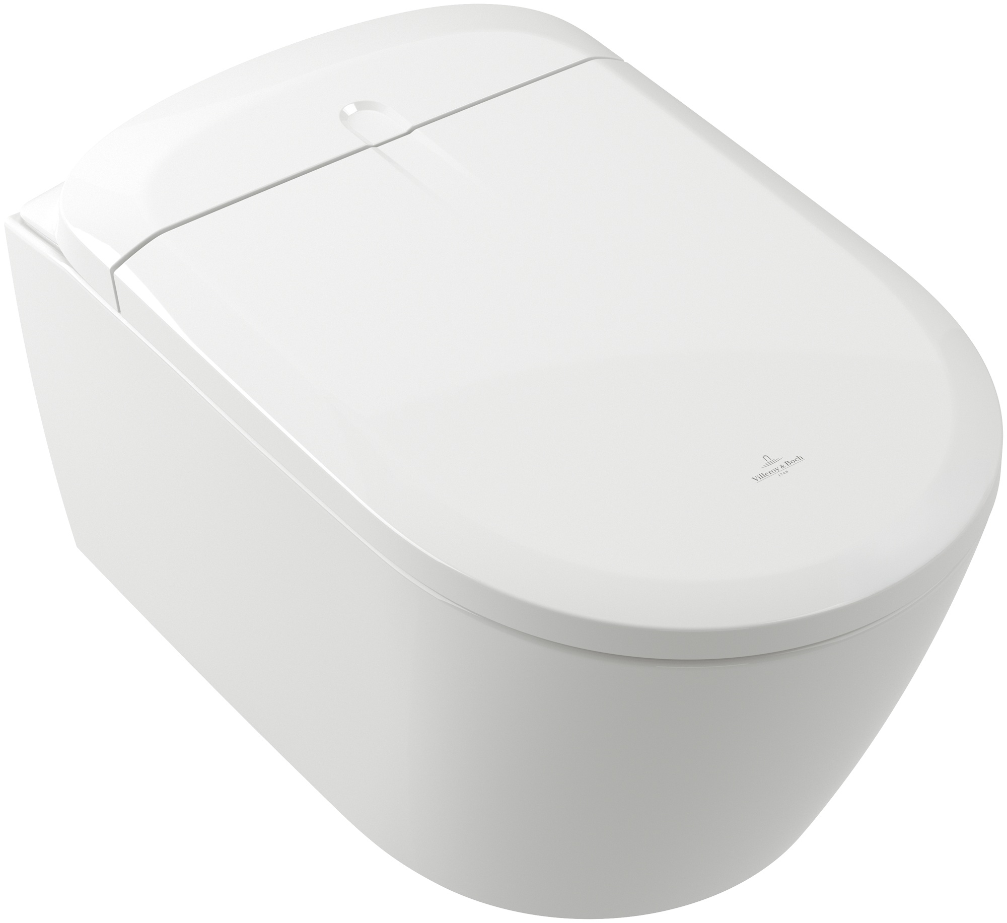 Villeroy & Boch Supreo Dusch-WC hängend ohne Kragen mit Wirbelspülung weiß V16EN2R1