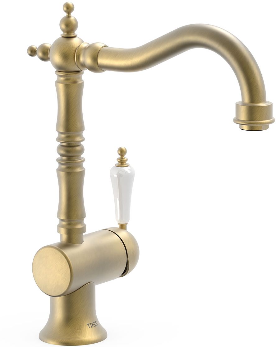 Tres Clasic-Tres Waschtischarmatur Stehend antikes messing/bronze 24210801LM