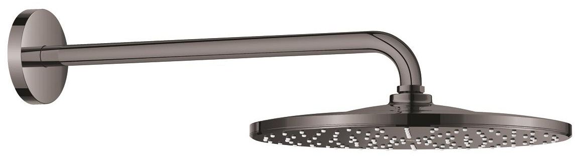 Grohe Rainshower Kopfbrause mit Arm 31x31 cm rund Hard Graphite 26558A00