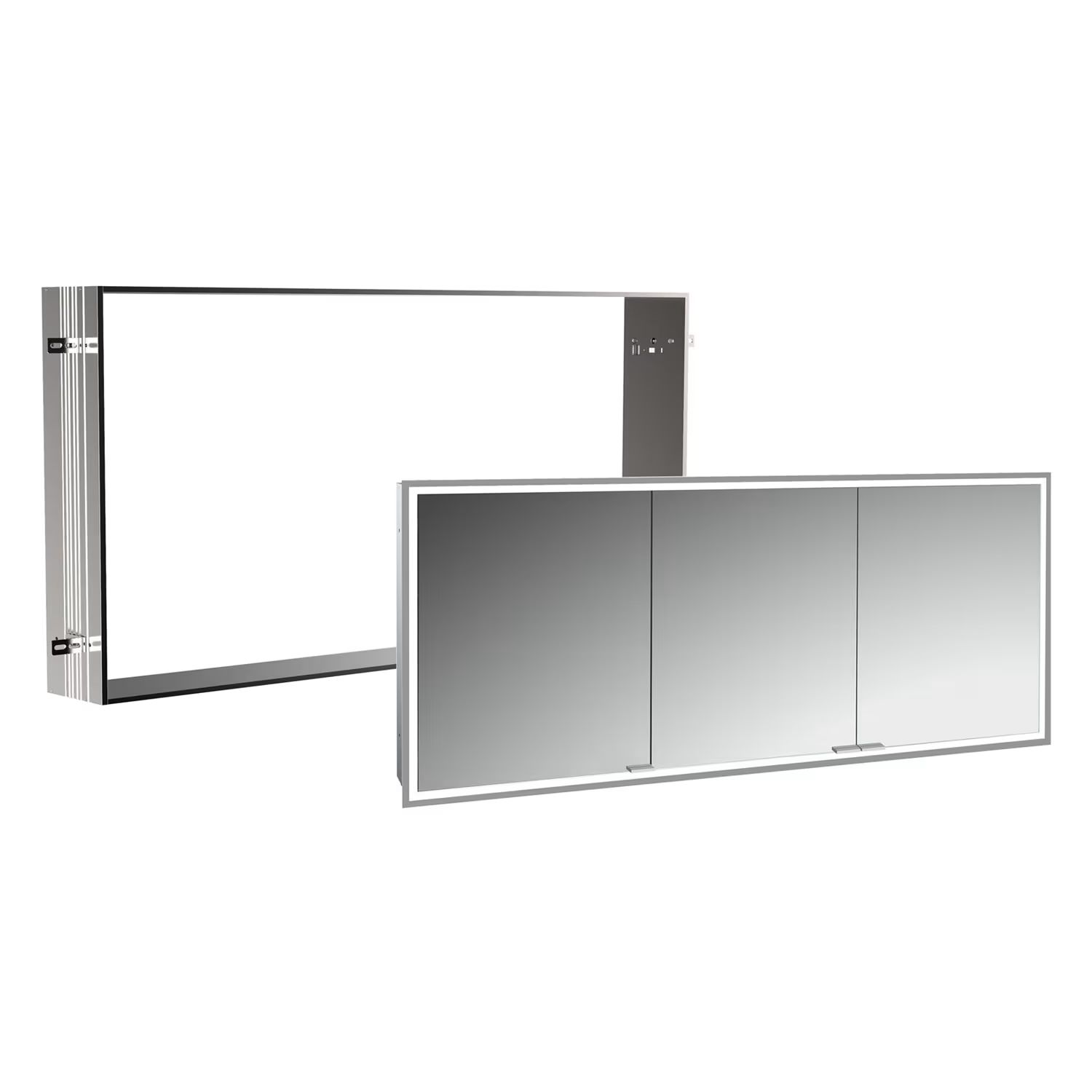 Set Kabinett Kronenbach Cube 2.0 KB100214CR, Unterputz-Montagerahmen für Spiegel Kronenbach Cube 2.0 NU1000035NU