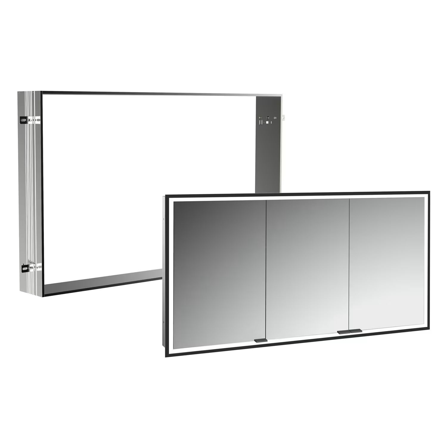 Set Kabinett Kronenbach Cube 2.0 KB100235MB, Unterputz-Montagerahmen für Spiegel Kronenbach Cube 2.0 NU1000033NU