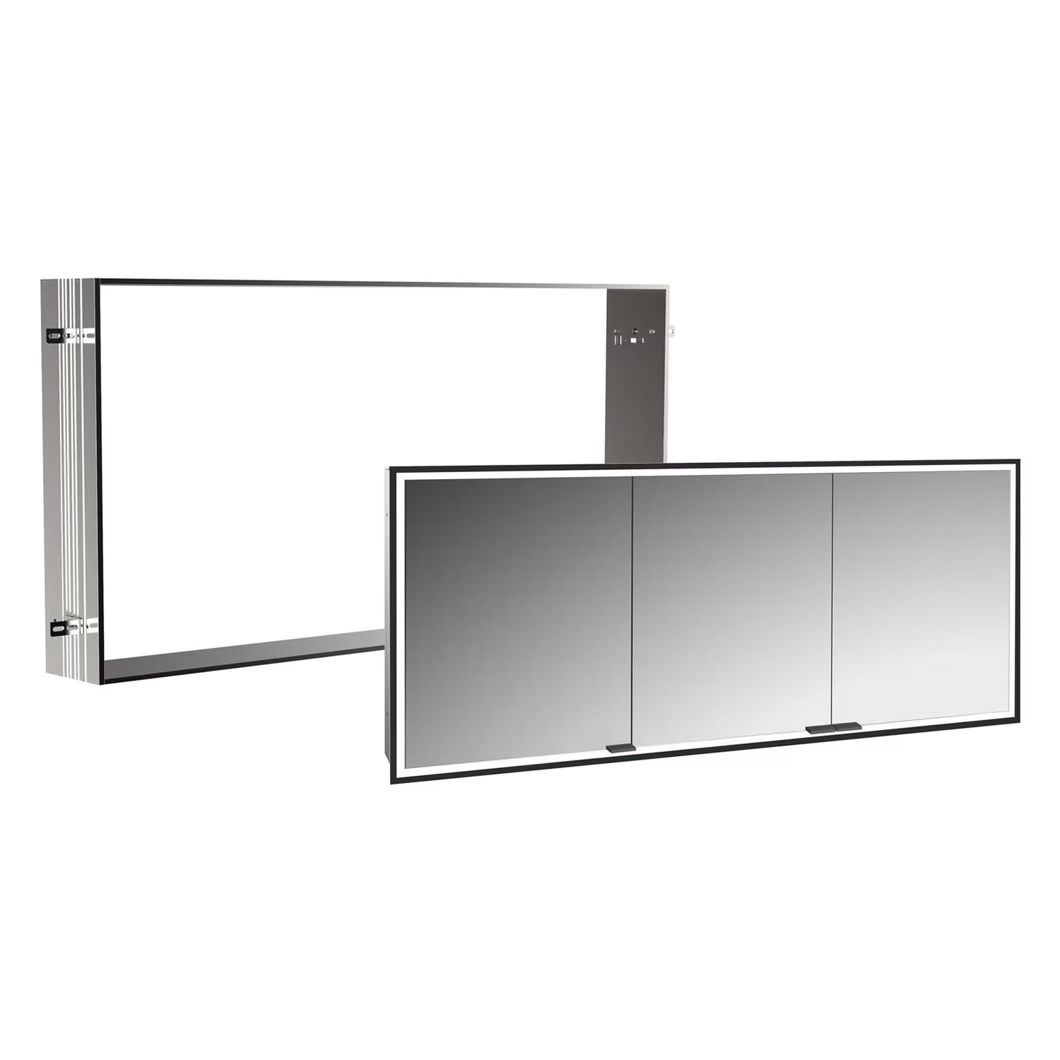 Set Kabinett Kronenbach Cube 2.0 KB100230MB, Unterputz-Montagerahmen für Spiegel Kronenbach Cube 2.0 NU1000035NU