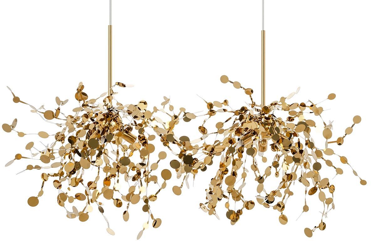 King Home Monete Pendelleuchte 6x30 W gold MSE1501100460