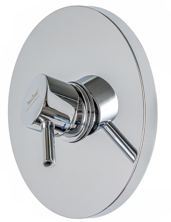 Set Duschbatterie Kronenbach Lima 2.0 100.2202CRKB, Verdecktes Wasserhahnelement Kronenbach Universal 01800180 KB