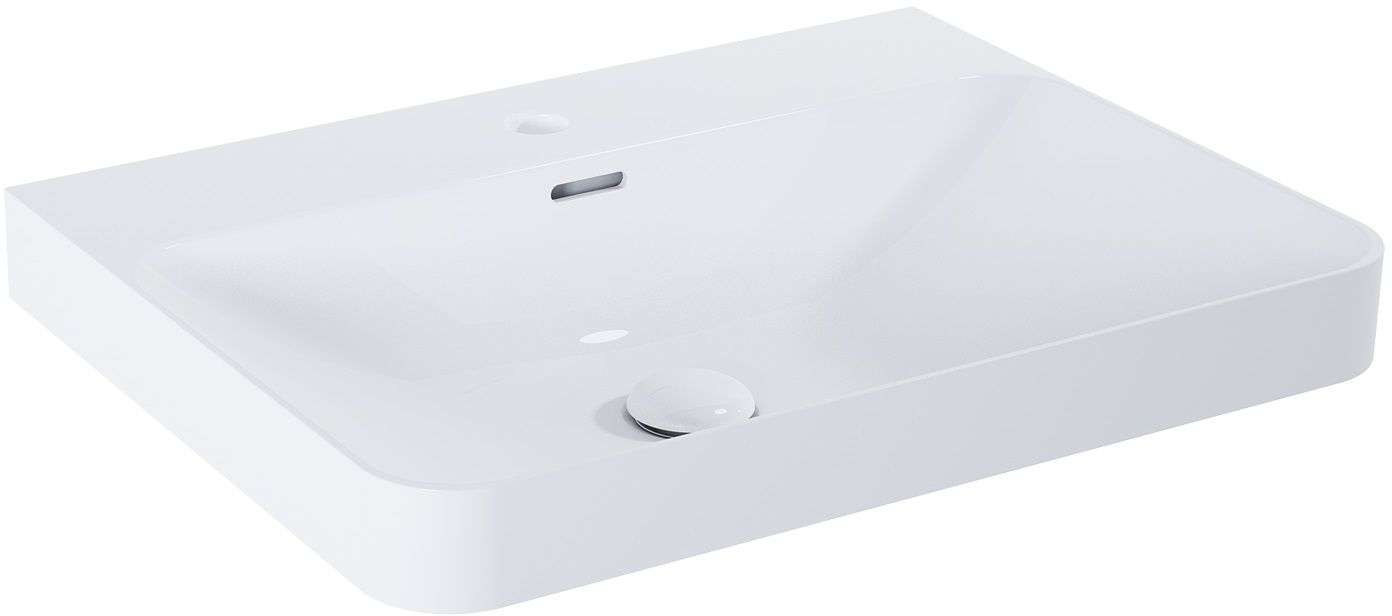 Elita Soft Waschbecken 61x46.1 cm rechteckig Möbel weiß RE040060118060
