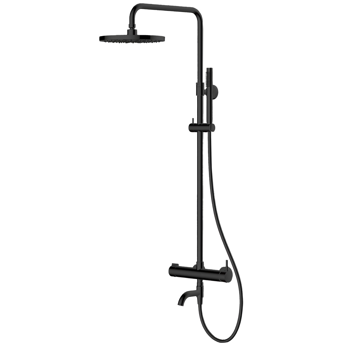 Set Duschset Oltens Molle 36504300, Auslauf für Badewannenarmatur Oltens Numa 39106300