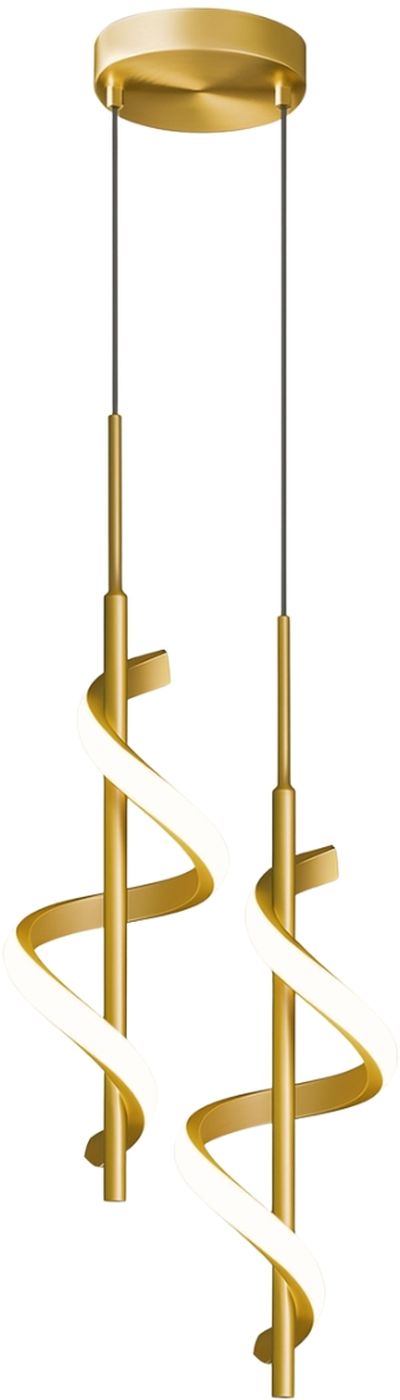 Abigali Spirali Pendelleuchte 2x20 W gold LWSK