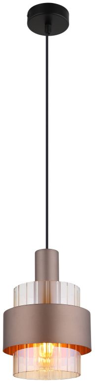 Globo Lighting Milley Pendelleuchte 1x60 W bernstein 15560HA