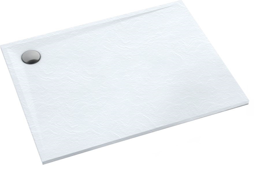 Schedline Libra Rechteckige Duschwanne 90x80 cm weiß 3SP.L1P-8090/B/ST