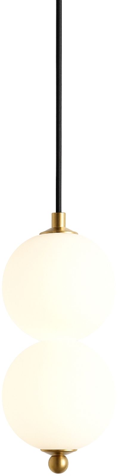 Abigali Pontti2 Pendelleuchte 2x6 W gold-milchig LWKM2