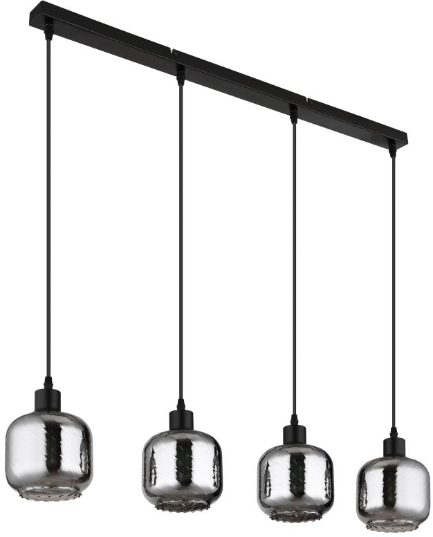 Globo Lighting Xia Pendelleuchte 4x25 W schwarz 15754-4H