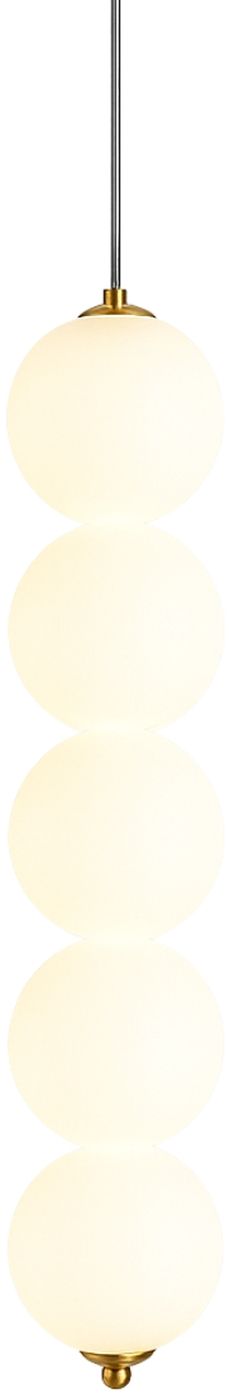 Abigali Pontti5 Pendelleuchte 5x15 W gold-milchig LWKM5