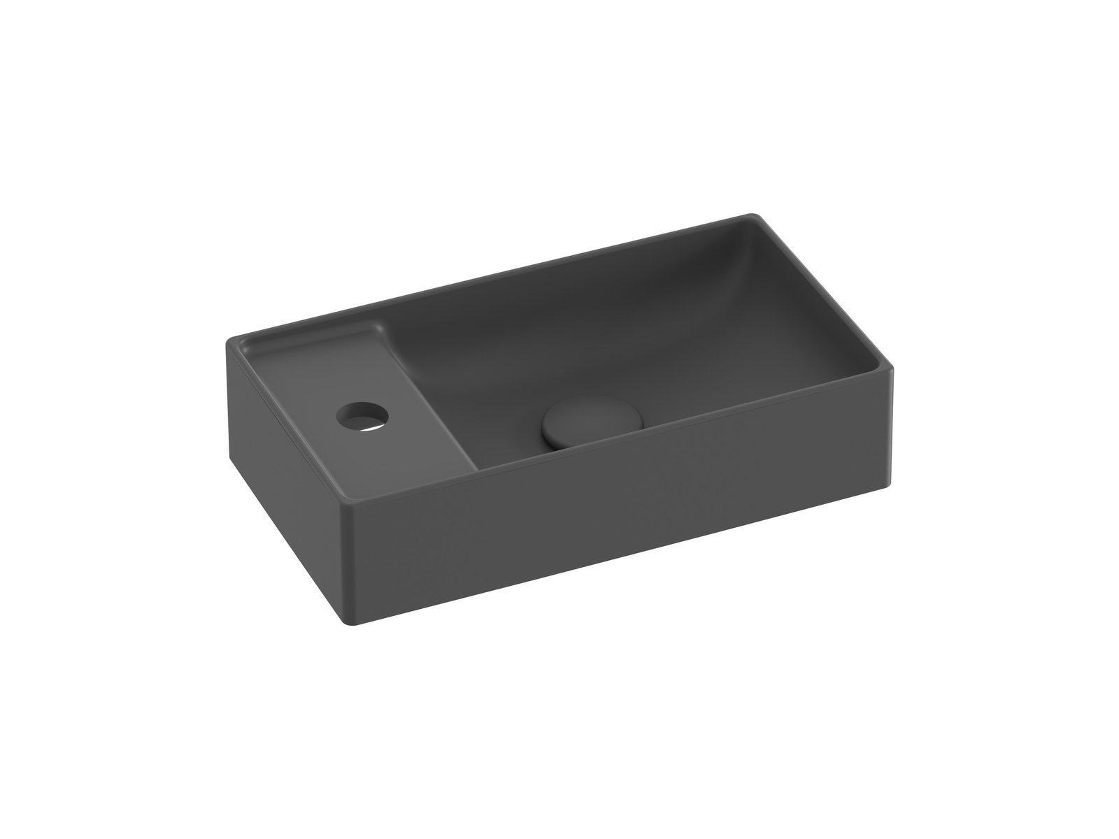 Ravak Veda Waschbecken 40x22 cm rechteckig Möbel anthrazit XJX03240000