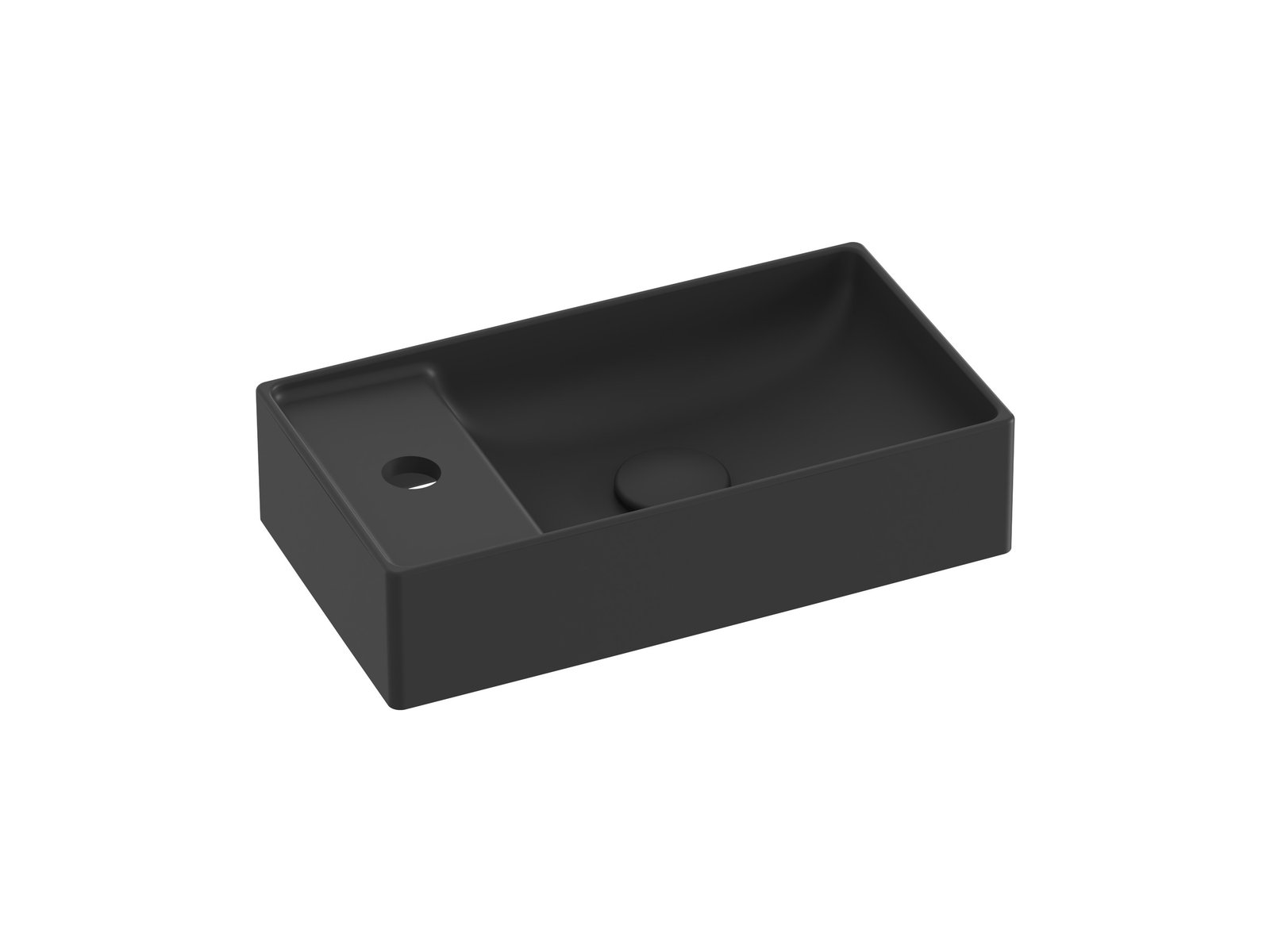 Ravak Veda Waschbecken 40x22 cm rechteckig Möbel schwarz XJX0D240000