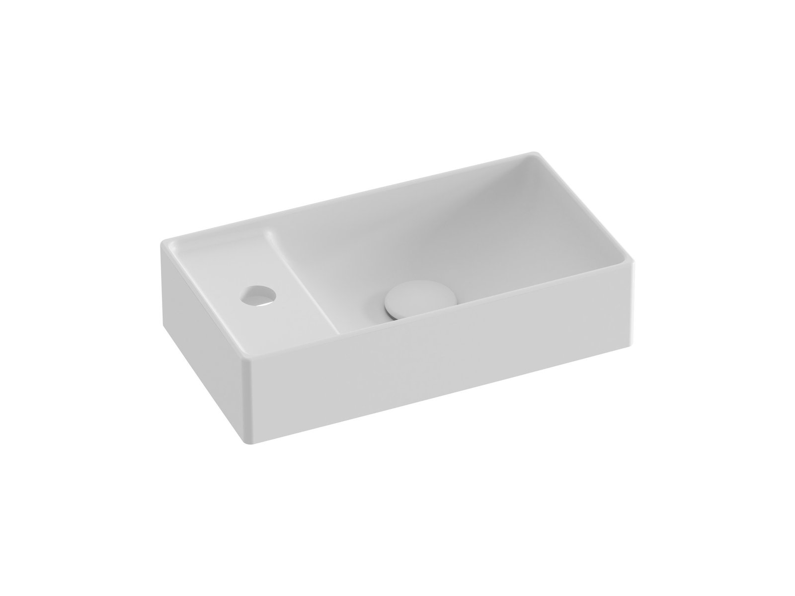 Ravak Veda Waschbecken 40x22 cm rechteckig Möbel weiß XJX0E240002