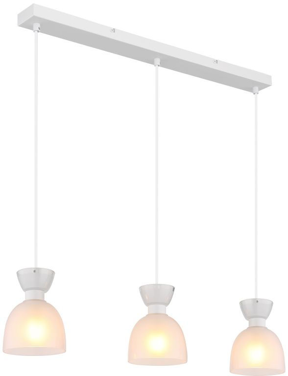 Globo Lighting Massey Pendelleuchte 3x40 W weiß 15769W-3