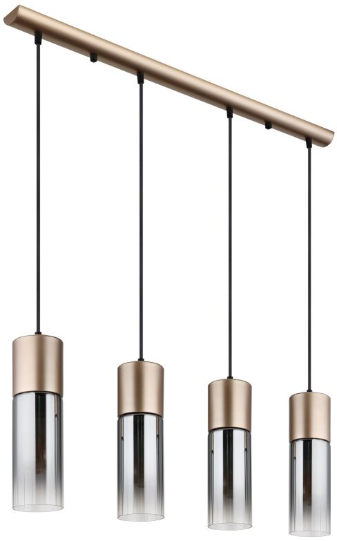 Globo Lighting Annika Pendelleuchte 4x25 W verraucht-gold 21000-4HCA