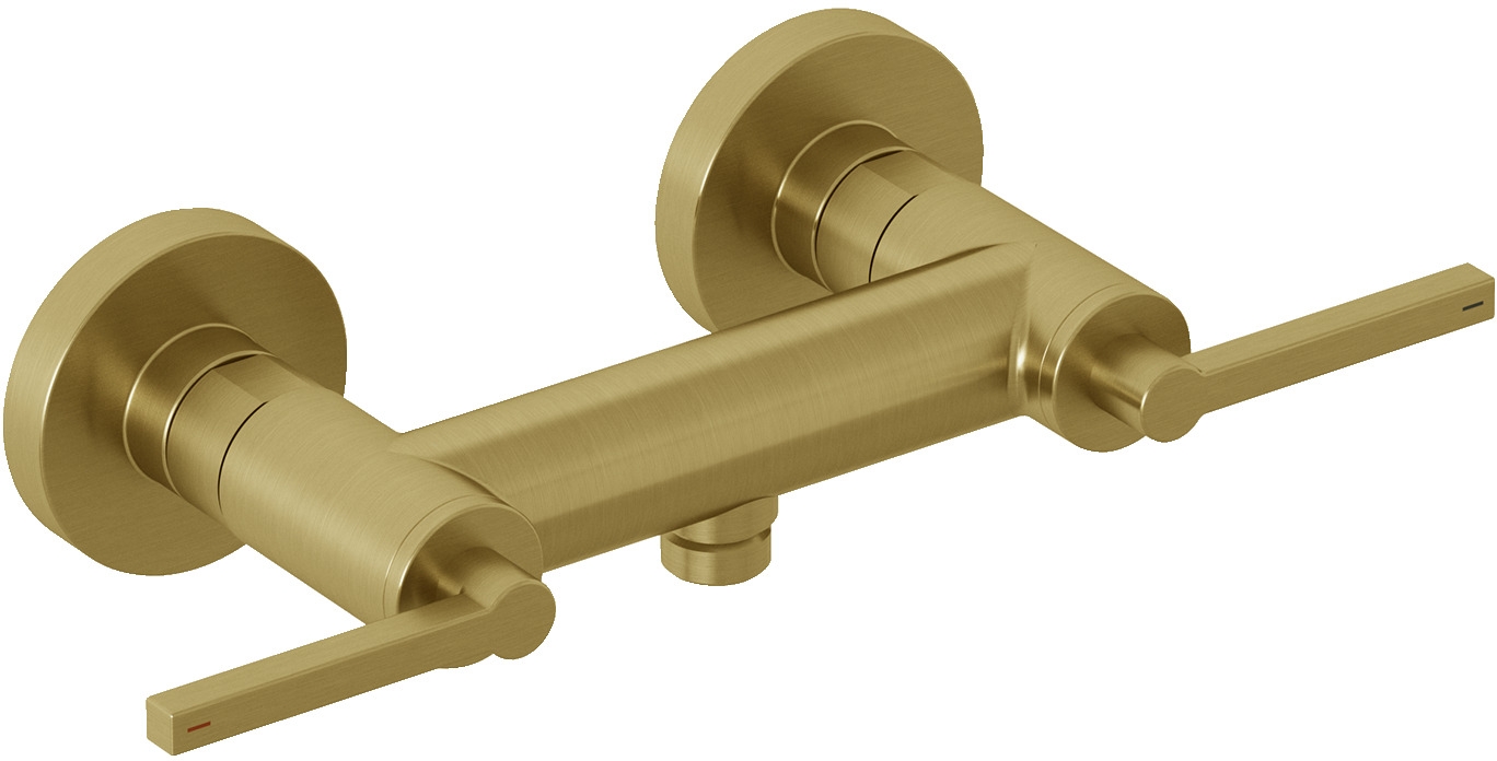 Kludi Nova Fonte Puristic Duschbatterie Wandmontage gold 20710N015