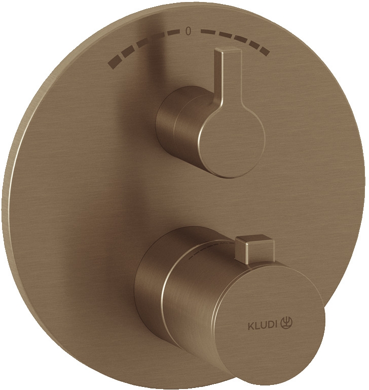 Kludi Nova Fonte Puristic Badewannen- und Duscharmatur Unterputz mit Thermostat || 20810N115