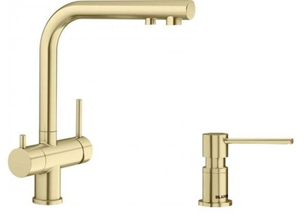 Set Küchenarmatur Blanco Fontas II 526692, Flüssigkeitsspender Blanco Lato 526699