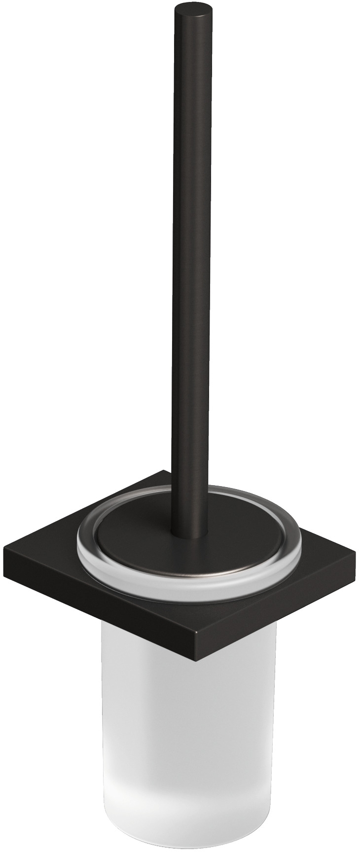 Kludi Vela C Toilettenbürste mit Griff verschraubt schwarz 31974N2
