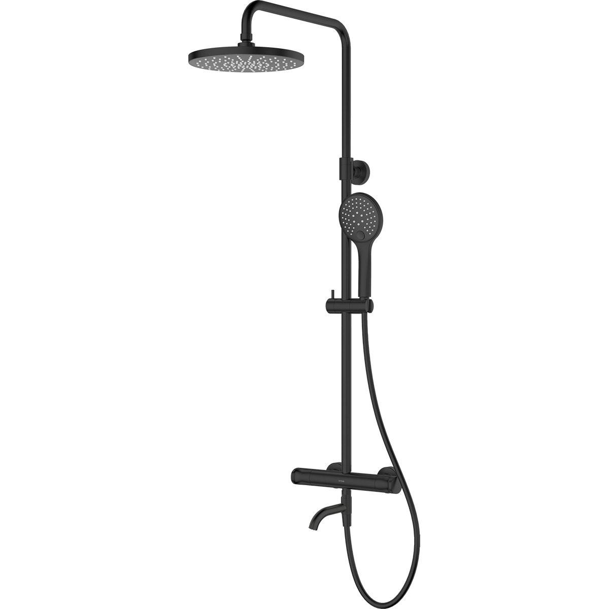 Set Duschset Oltens Vatten 36505300, Auslauf für Badewannenarmatur Oltens Numa 39106300