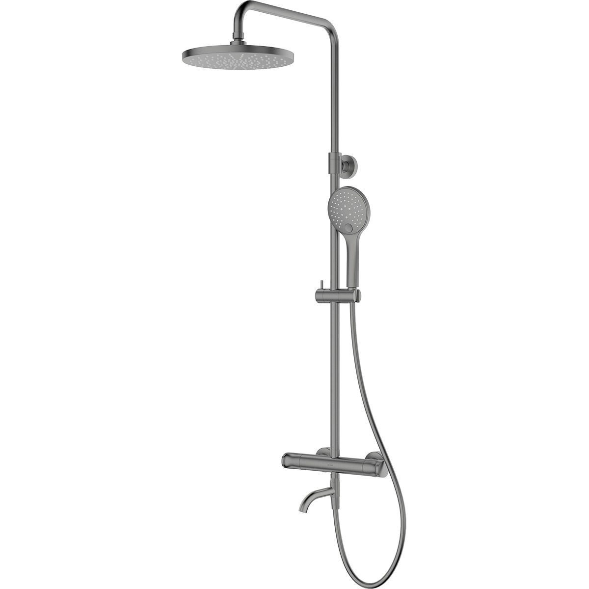 Set Duschset Oltens Vatten 36505400, Auslauf für Badewannenarmatur Oltens Numa 39106400