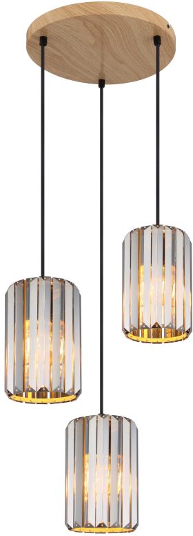 Globo Lighting Run Pendelleuchte 3x60 W verraucht 30229346