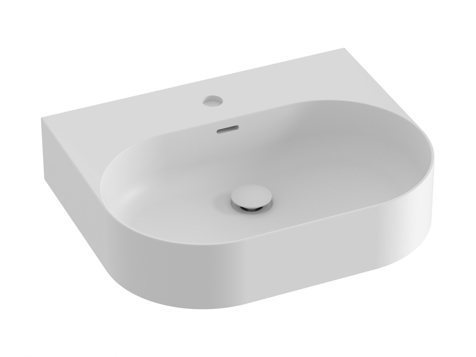 Ravak Ceramic Waschbecken 55.3x45.2 cm rechteckig Klassisch weiß XJX0E155003