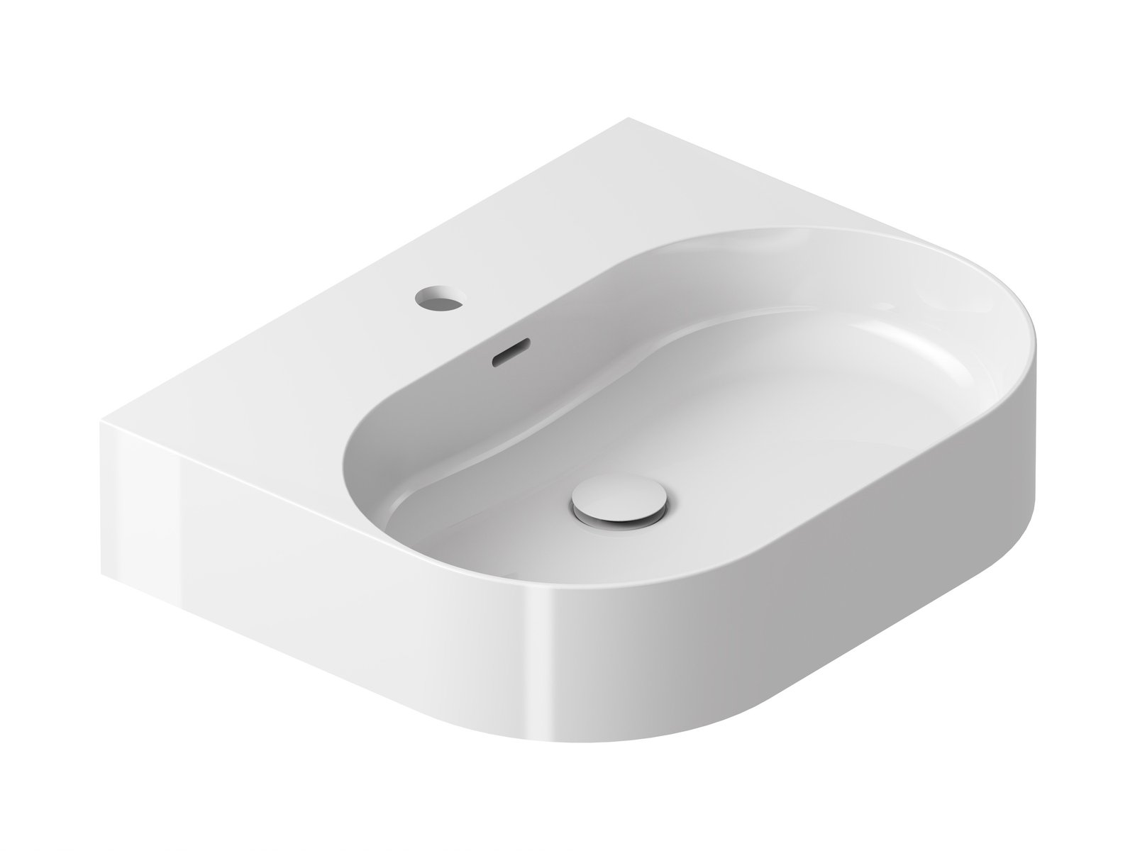 Ravak Ceramic Waschbecken 55.3x45.2 cm rechteckig Klassisch weiß XJX01155008