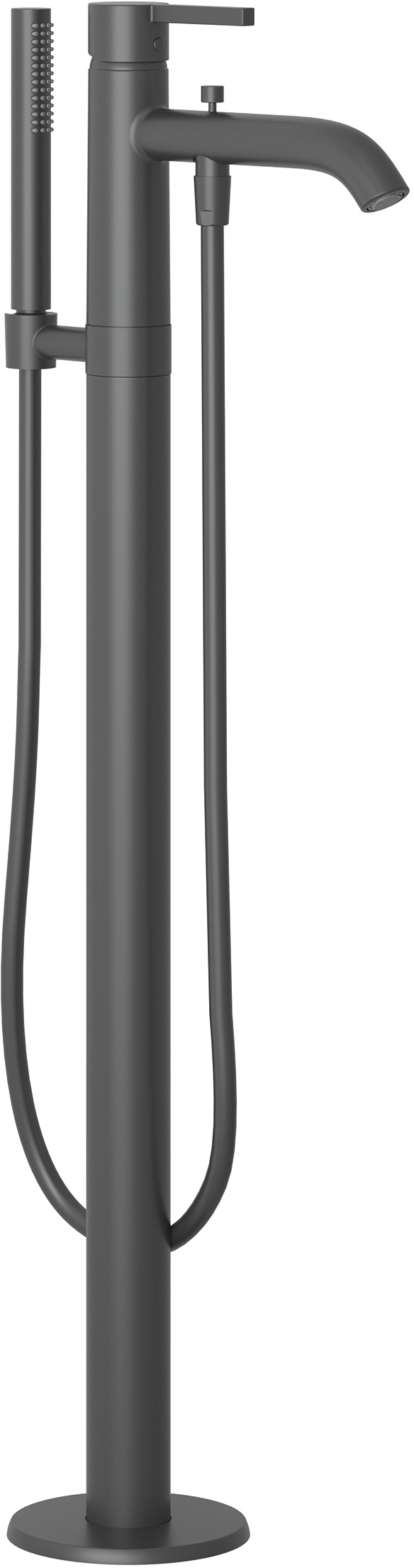 Kludi Nova Fonte Pura Badewannen- und Duscharmatur freistehend schwarz 385903915