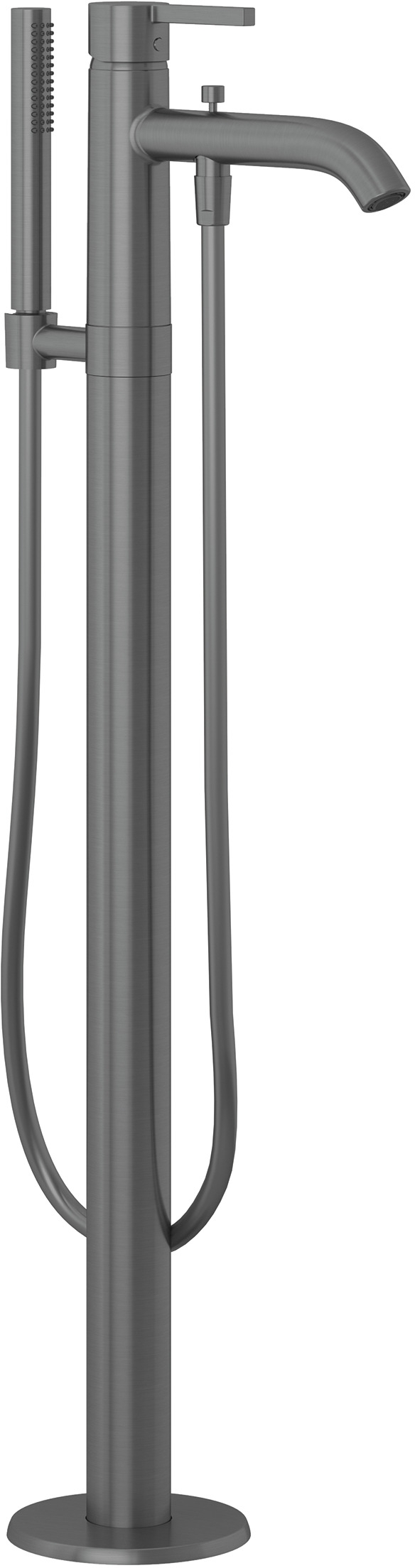 Kludi Nova Fonte Pura Badewannen- und Duscharmatur freistehend schwarz 38590N215